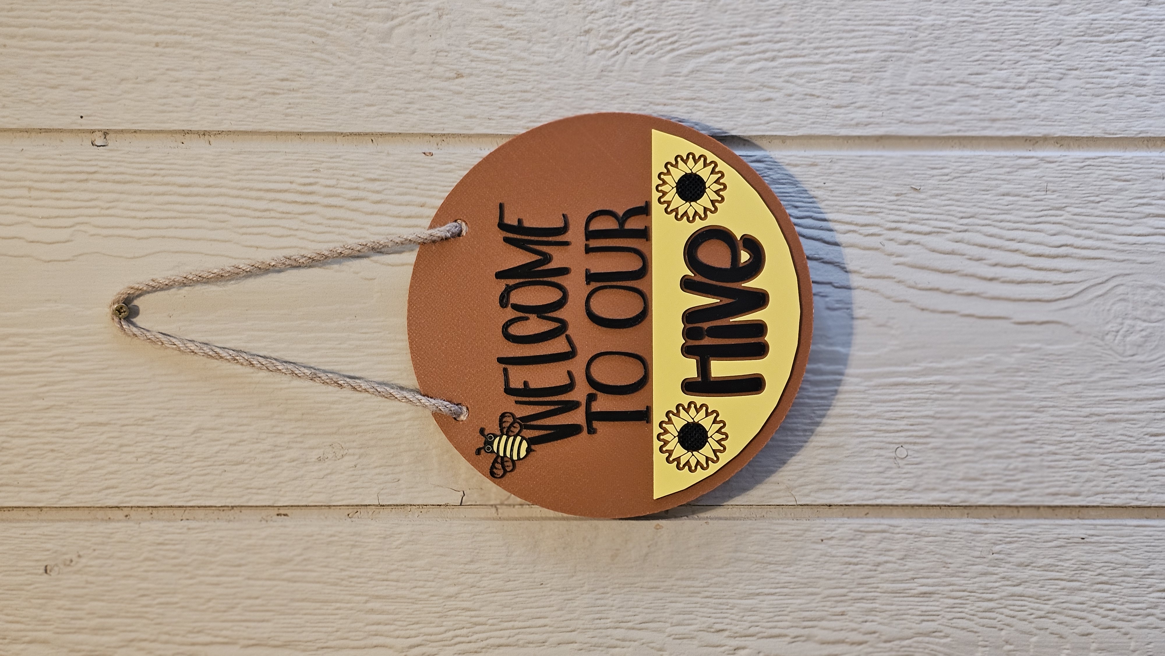 Decorative Craft Sign - 3D printed home decor sign